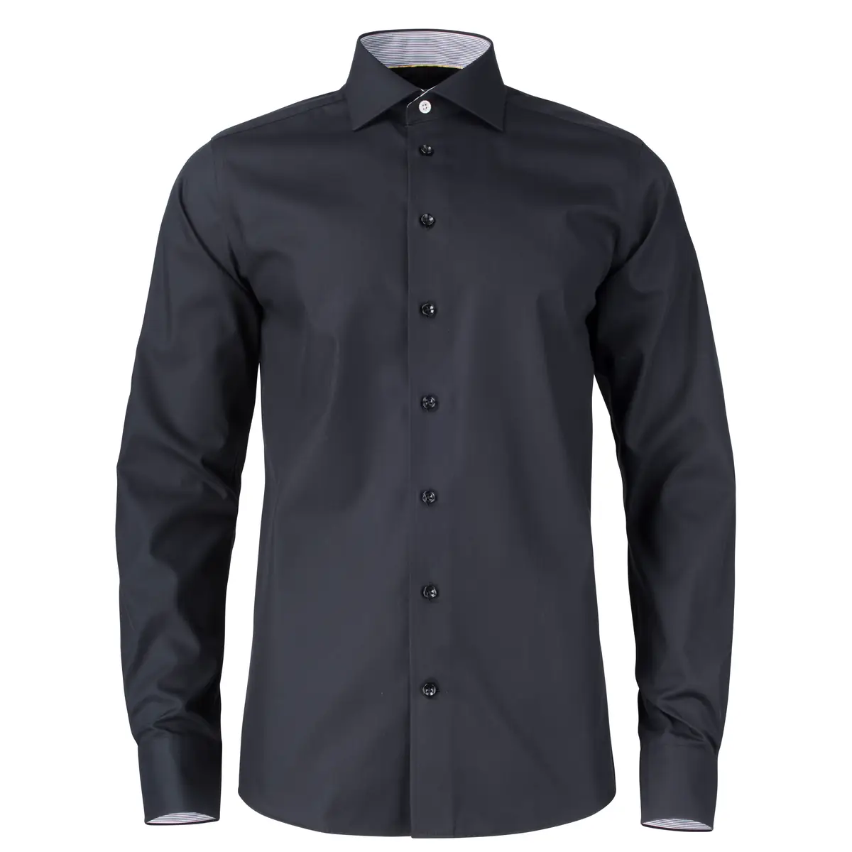Camisa hombre J. HARVEST & FROST YB51 TWILL REGULAR 2905101 12 Camisa hombre J. HARVEST & FROST YB51 TWILL REGULAR 2905101, Negro, vista frontal