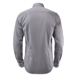 Camisa hombre J. HARVEST & FROST YB51 TWILL REGULAR 2905101, Gris/Negro, vista posterior