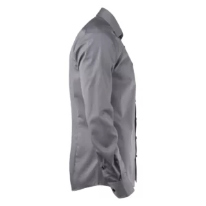 Camisa hombre J. HARVEST & FROST YB51 TWILL REGULAR 2905101, Gris/Negro, lateral derecho