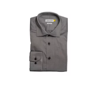 Camisa hombre J. HARVEST & FROST YB51 TWILL REGULAR 2905101, presentación plegada y detalle del cuello