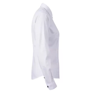 Camisa mujer J. HARVEST & FROST YB51 TWILL WOMAN 2905103, Blanco/Skyblue, lateral derecho