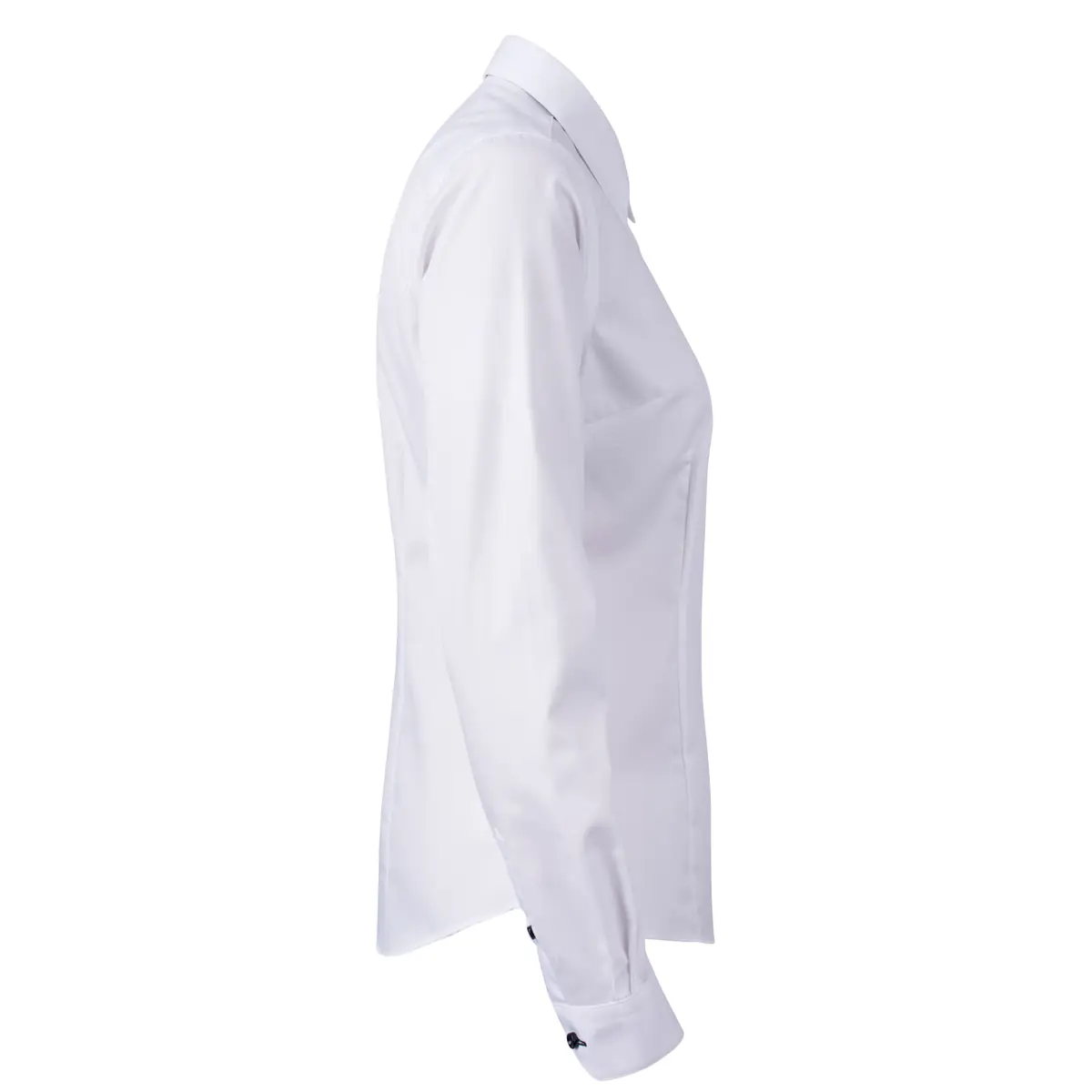 Camisa mujer J. HARVEST & FROST YB51 TWILL WOMAN 2905103 5 Camisa mujer J. HARVEST & FROST YB51 TWILL WOMAN 2905103, Blanco/Skyblue, lateral derecho
