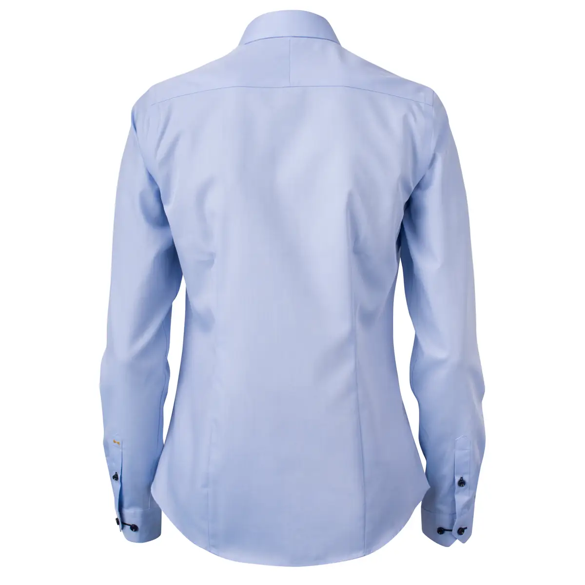 Camisa mujer J. HARVEST & FROST YB51 TWILL WOMAN 2905103 8 Camisa mujer J. HARVEST & FROST YB51 TWILL WOMAN 2905103, Skyblue/Marino, vista posterior