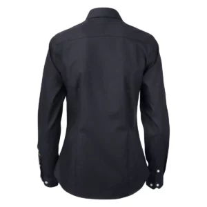 Camisa mujer J. HARVEST & FROST YB51 TWILL WOMAN 2905103, Negro, vista posterior