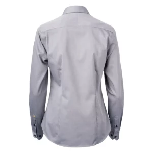 Camisa mujer J. HARVEST & FROST YB51 TWILL WOMAN 2905103, Gris/Negro, vista posterior