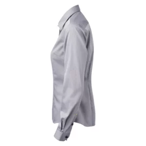Camisa mujer J. HARVEST & FROST YB51 TWILL WOMAN 2905103, Gris/Negro, lateral izquierdo