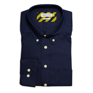 Camisa hombre J. HARVEST & FROST YB54 OXFORD REGULAR 2905401, presentación plegada y detalle del cuello
