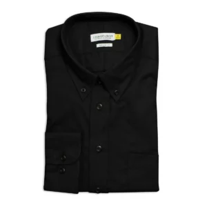 Camisa hombre J. HARVEST & FROST YB54 OXFORD REGULAR 2905401, presentación plegada y detalle del cuello