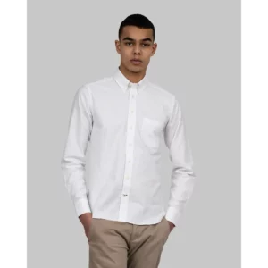 Camisa hombre J. HARVEST & FROST YB54 OXFORD SLIM 2905402, Blanco, con modelo, vista frontal