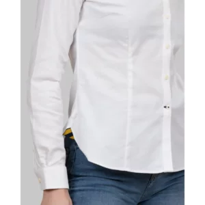 Camisa mujer J. HARVEST & FROST YB54 OXFORD WOMAN 2905403, detalle de la manga y el bajo
