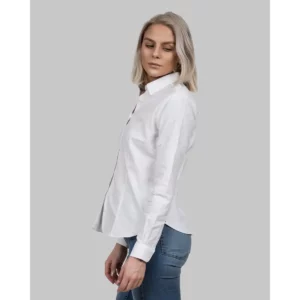 Camisa mujer J. HARVEST & FROST YB54 OXFORD WOMAN 2905403, Blanco, con modelo, vista lateral