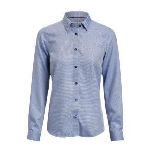 Camisa J. HARVEST & FROST YB55 JACQUARD CONTEMPORARY 2905505, Mid blue, vista frontal