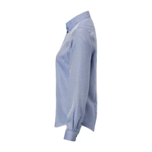 Camisa J. HARVEST & FROST YB55 JACQUARD CONTEMPORARY 2905505, Mid blue, lateral izquierdo