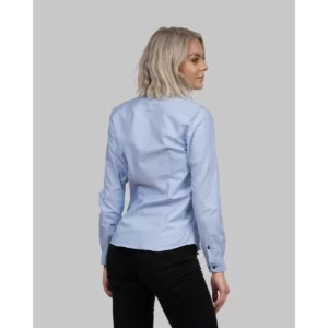 Camisa mujer J. HARVEST & FROST RB121 OXFORD WOMAN 2912103, Skyblue, vista posterior con modelo