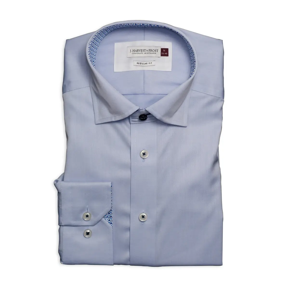 Camisa hombre J. HARVEST & FROST RB122 TWILL REGULAR 2912201 11 Camisa hombre J. HARVEST & FROST RB122 TWILL REGULAR 2912201, vista de la camisa doblada
