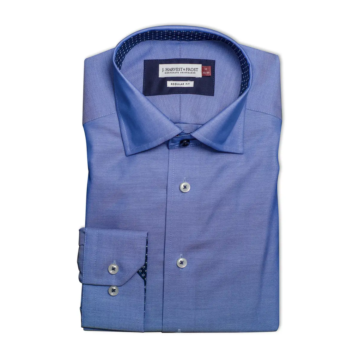 Camisa hombre J. HARVEST & FROST RB122 TWILL REGULAR 2912201 16 Camisa hombre J. HARVEST & FROST RB122 TWILL REGULAR 2912201, vista de la camisa doblada