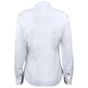 Camisa mujer J. HARVEST & FROST RB122 TWILL WOMAN 2912203, Blanco, vista posterior