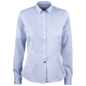 Camisa mujer J. HARVEST & FROST RB122 TWILL WOMAN 2912203, Skyblue, vista frontal