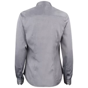Camisa mujer J. HARVEST & FROST RB122 TWILL WOMAN 2912203, Gris, vista posterior