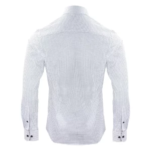 Camisa J. HARVEST & FROST IB131 PIQUE KNIT REGULAR 2913101, Sky blue print, vista posterior