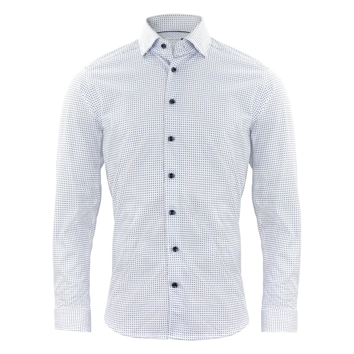 Camisa J. HARVEST & FROST IB131 PIQUE KNIT REGULAR 2913101 2 Camisa J. HARVEST & FROST IB131 PIQUE KNIT REGULAR 2913101, Sky blue print, vista frontal