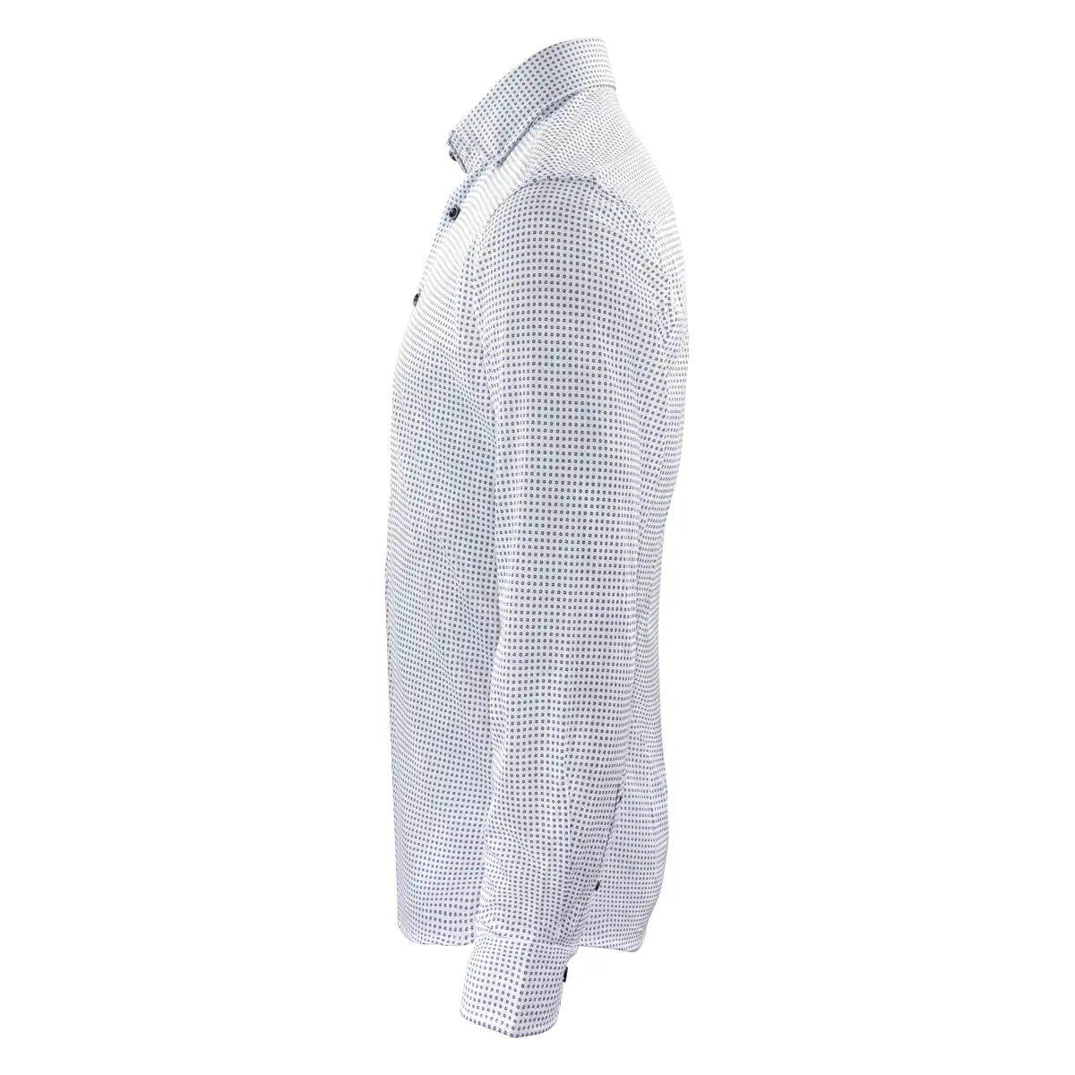 Camisa J. HARVEST & FROST IB131 PIQUE KNIT REGULAR 2913101 5 Camisa J. HARVEST & FROST IB131 PIQUE KNIT REGULAR 2913101, Sky blue print, lateral izquierdo
