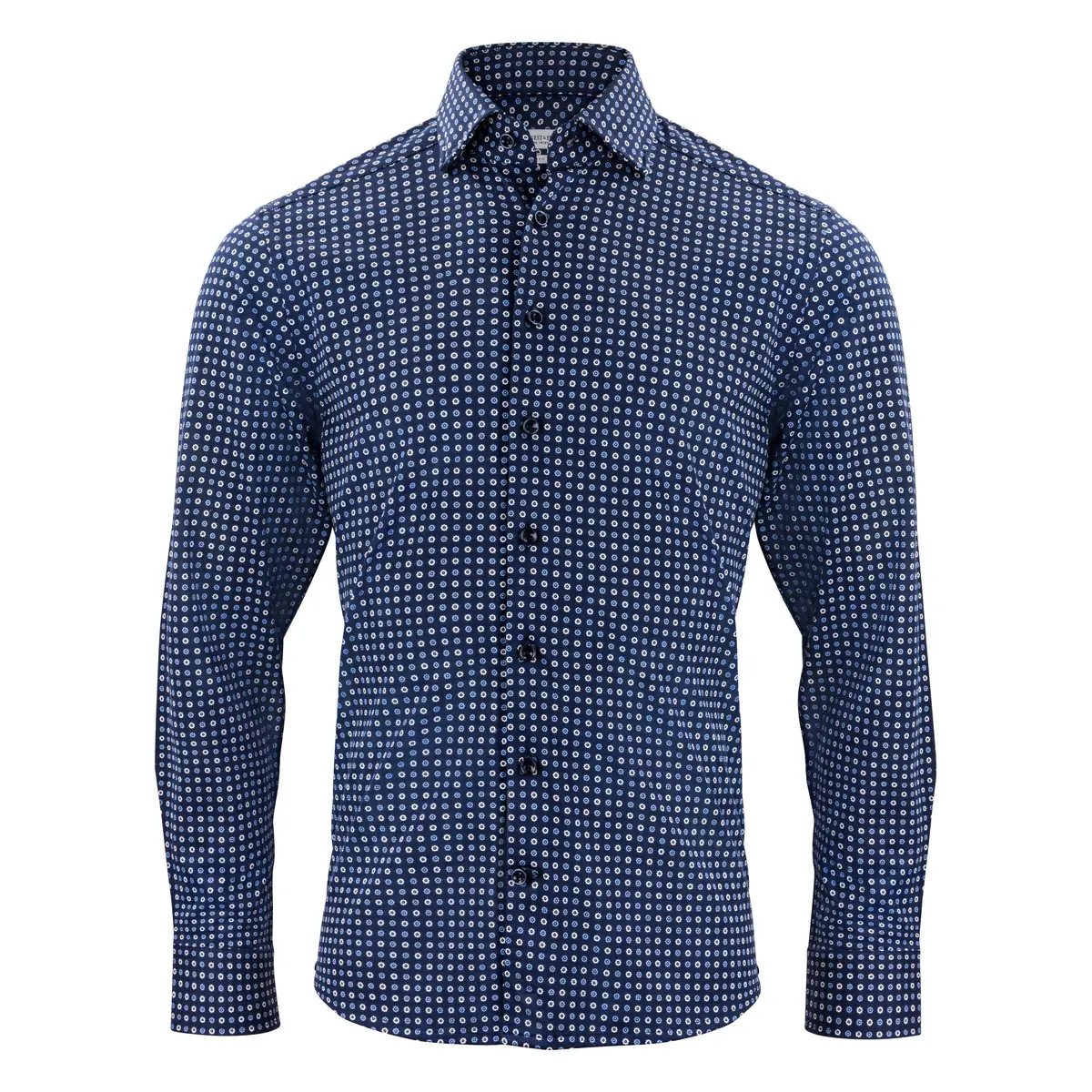 Camisa J. HARVEST & FROST IB131 PIQUE KNIT REGULAR 2913101 10 Camisa J. HARVEST & FROST IB131 PIQUE KNIT REGULAR 2913101, Azul print, vista frontal