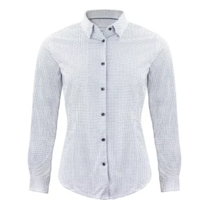 Camisa mujer J. HARVEST & FROST IB131 PIQUE KNIT 2913103, Sky blue print, vista frontal