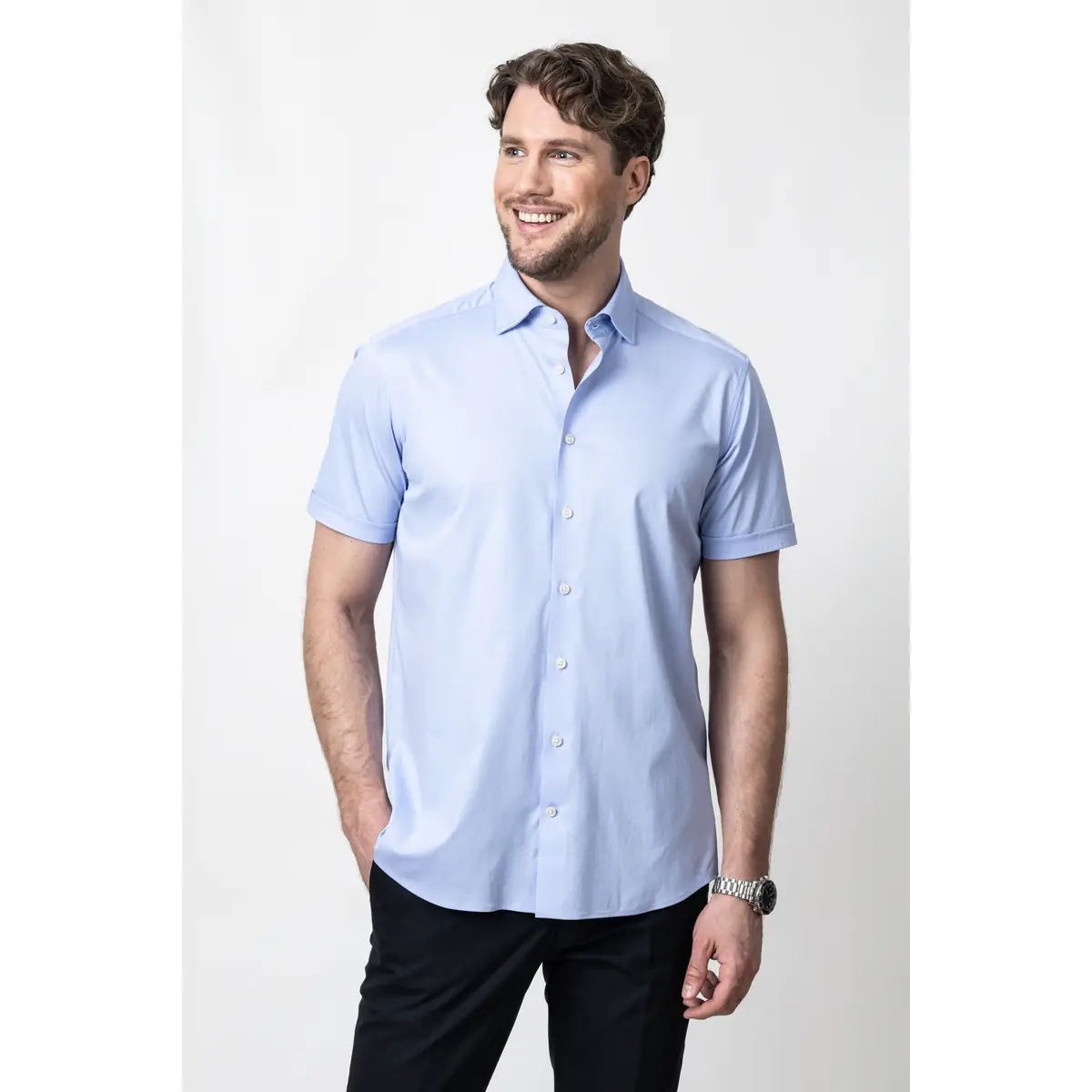 Camisa hombre J. HARVEST & FROST IB132 S/S REGULAR 2913211 2 Camisa hombre J. HARVEST & FROST IB132 S/S REGULAR 2913211 - Imagen 2