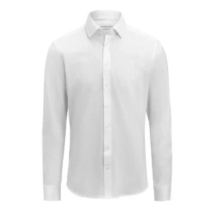 Camisas J. HARVEST & FROST IB135 PIQUE KNIT REGULAR 2913501 y SLIM 2913502, Blanco, vista frontal
