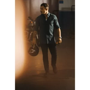Camisa hombre J. HARVEST & FROST PB142 OXFORD SLIM 2914202, con modelo en interior