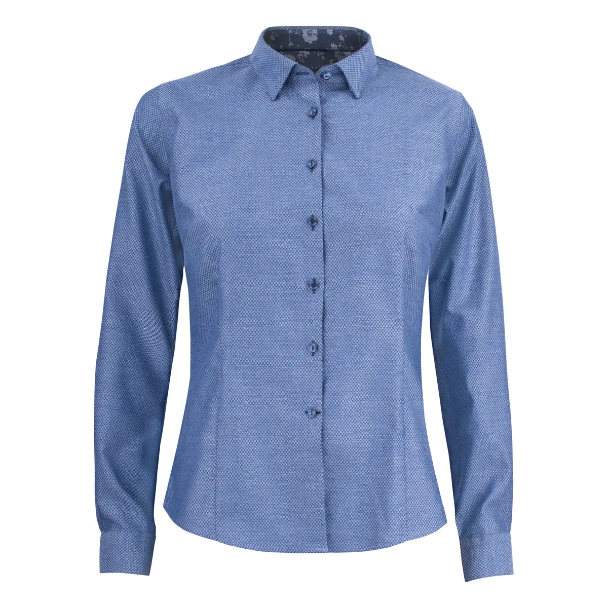 Camisa mujer J. HARVEST & FROST PB144 JACQUARD 2914403 1 Camisa mujer J. HARVEST & FROST PB144 JACQUARD 2914403, Indigo, vista frontal