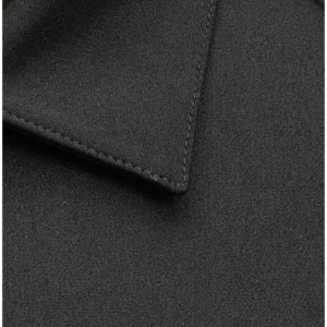 Sobrecamisa mujer J. HARVEST & FROST MODERN ZIP 2962203, Black, detalle del cuello y tejido