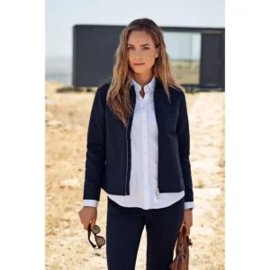 Sobrecamisa mujer J. HARVEST & FROST MODERN ZIP 2962203, con modelo, vista frontal