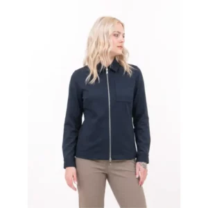 Sobrecamisa mujer J. HARVEST & FROST MODERN ZIP 2962203, Navy, con modelo, vista frontal
