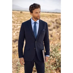 Americana hombre J. HARVEST & FROST SIGNATURE SUIT 2962301, Marino, con modelo en exterior