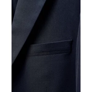 Americana hombre J. HARVEST & FROST SIGNATURE SUIT 2962301, Marino, detalle del bolsillo y solapa