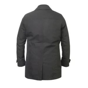 Chaqueta hombre J. HARVEST & FROST THE CAR COAT 2990301, Negro, vista posterior