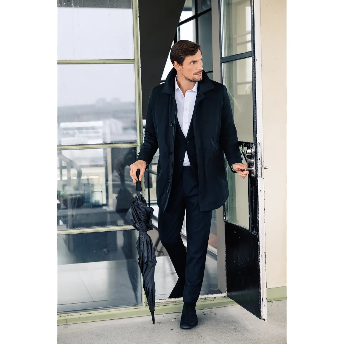 Chaqueta hombre J. HARVEST & FROST THE CAR COAT 2990301 8 Chaqueta hombre J. HARVEST & FROST THE CAR COAT 2990301, con modelo, vista frontal
