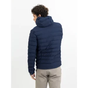 Chaqueta de hombre James Harvest Woodlake Heights 2111037, Marino, con modelo, vista posterior