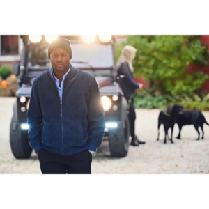 Cazadora hombre JAMES HARVEST HERITAGE JACKET 2111045, con modelo en exterior