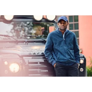 Cazadora hombre JAMES HARVEST HERITAGE JACKET 2111045, con modelo en exterior