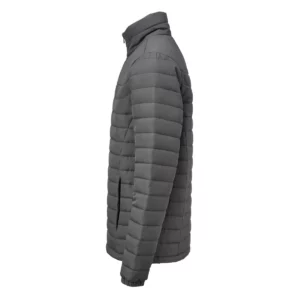 Chaqueta acolchada de hombre James Harvest Arches 2111048, Gris acero, lateral izquierdo