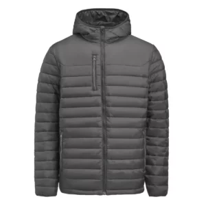 Chaqueta acolchada de hombre James Harvest Meadows 2111050, Gris acero, vista frontal