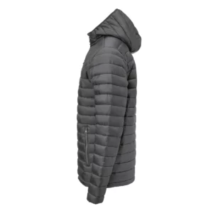 Chaqueta acolchada de hombre James Harvest Meadows 2111050, Gris acero, lateral izquierdo