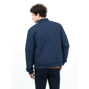Chaqueta acolchada James Harvest Scarsdale Jacket 2111053, Marino, con modelo, vista posterior