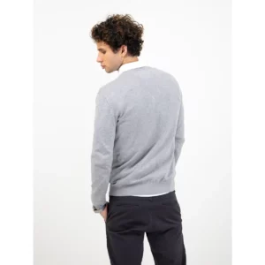 Jersey de hombre James Harvest Ashland V 2112507, Gris marengo, con modelo, vista posterior
