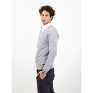 Jersey de hombre James Harvest Ashland V 2112507, Gris marengo, con modelo, lateral izquierdo