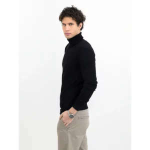 Jersey de hombre James Harvest Ashland Turtle 2112513, Negro, con modelo, lateral izquierdo