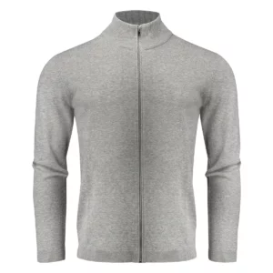 Cárdigan de hombre James Harvest Ashland Cardigan 2112514, Grey melange, vista frontal